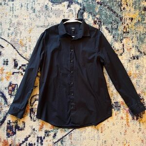 Classic Black Button-Up Shirt